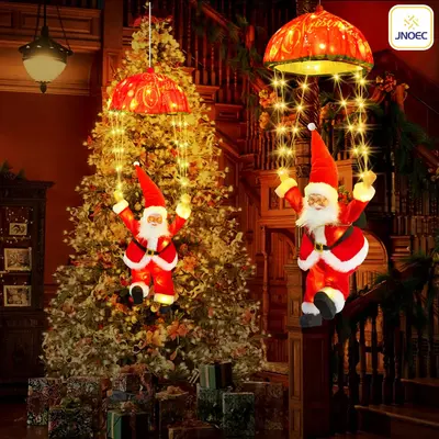 JNOEC Merry Christmas! LED Holiday Fairy Lights with Santa Claus Lighting Decorations llluminate Your Indoor Spaces with Sant...