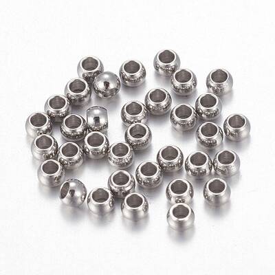 Tarnish Resistant 202 Stainless Steel Beads