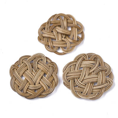 Handmade Reed Cane/Rattan Woven Beads
