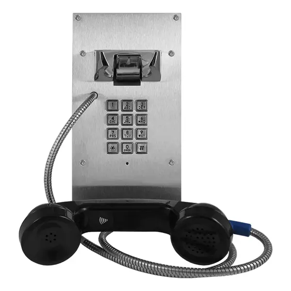 K-1900-8 Viking Hot-line Vandal Resistant Stainless Steel Panel Phone with Armored Cable