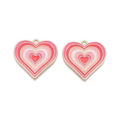 Rack Plating Alloy Enamel Pendants