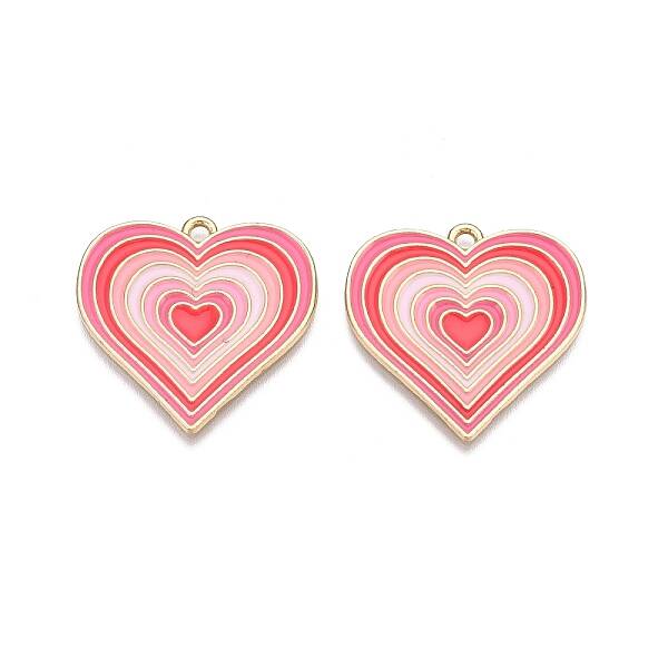 Rack Plating Alloy Enamel Pendants