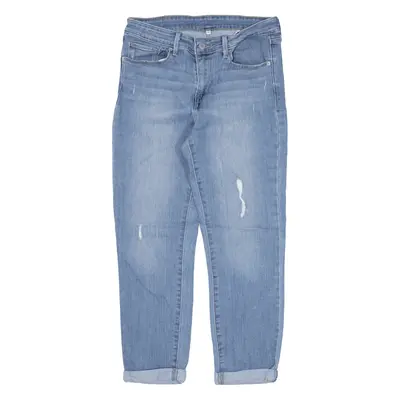 LEVI'S Distressed Jeans Blue Denim Slim Tapered Womens W29 L24