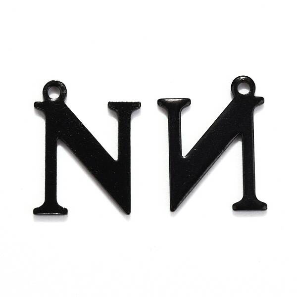 304 Stainless Steel Alphabet Charms