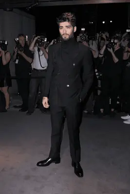 Suit And Turtleneck Combo - Turtleneck Prom Outfits - Prom Turtleneck  Black Suit