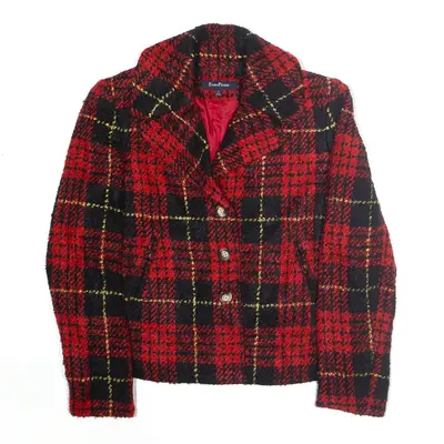 EVAN-PICONE Blazer Jacket Red Check Womens S
