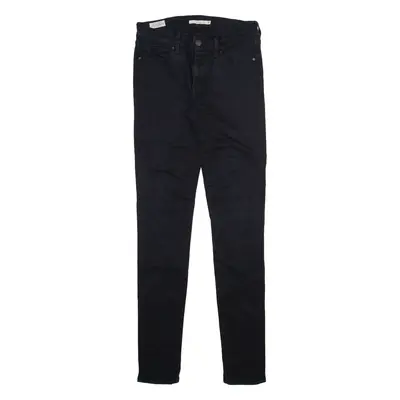 LEVI'S 711 Big E Womens Jeans Black Slim Skinny W26 L32