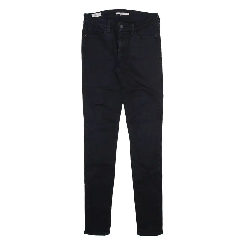 LEVI'S 711 Big E Womens Jeans Black Slim Skinny W26 L32