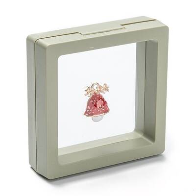 Square Transparent PE Thin Film Suspension Jewelry Display Box
