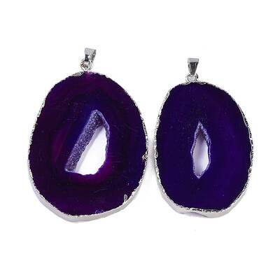 Natural Agate Big Pendants