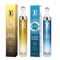 Dongyu Massaging Eye Serum Set: Caffeine and Retinol set for Dark Circles,Puffiness and Bags Day and Night Set Skincare Daily...