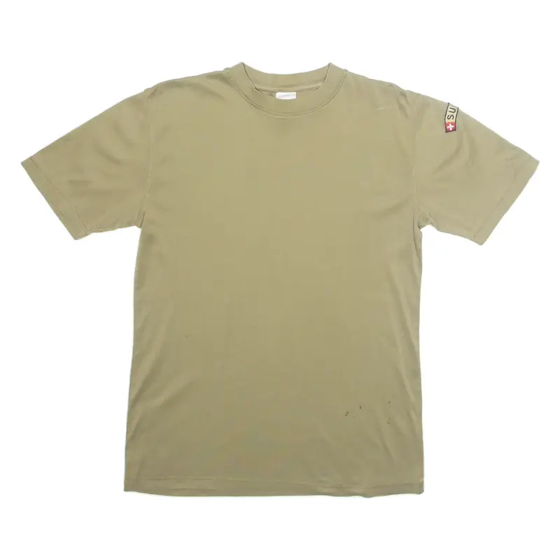 TEXTILES VERTRAUEN Suisse Military Mens T-Shirt Green L