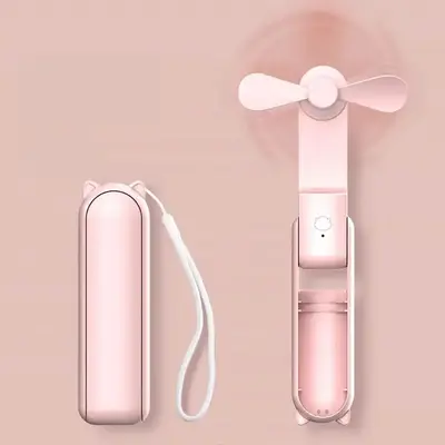 Handheld Mini Fan for Summer Gift, USB Rechargeable Portable Folding Fan, Multifunctional Fan for Home Office Outdoor Travel