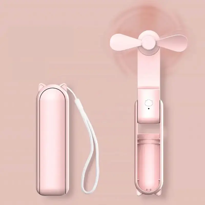 Handheld Mini Fan for Summer Gift, USB Rechargeable Portable Folding Fan, Multifunctional Fan for Home Office Outdoor Travel