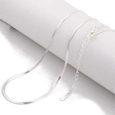 925 Sterling Silver Snake Chain Necklaces