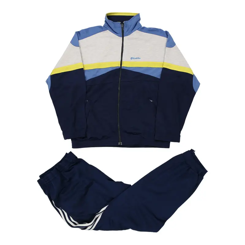 Age 12-14 Lotto Full Tracksuit - 3XL Blue Polyester