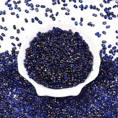 Picasso Spray Painted Glass Seed Beads