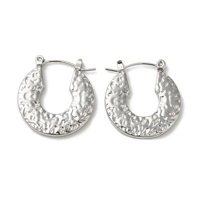 Non-Tarnish 304 Stainless Steel Hoop Earrings for Women