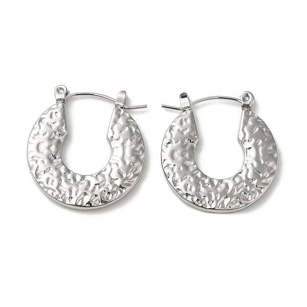 Non-Tarnish 304 Stainless Steel Hoop Earrings for Women