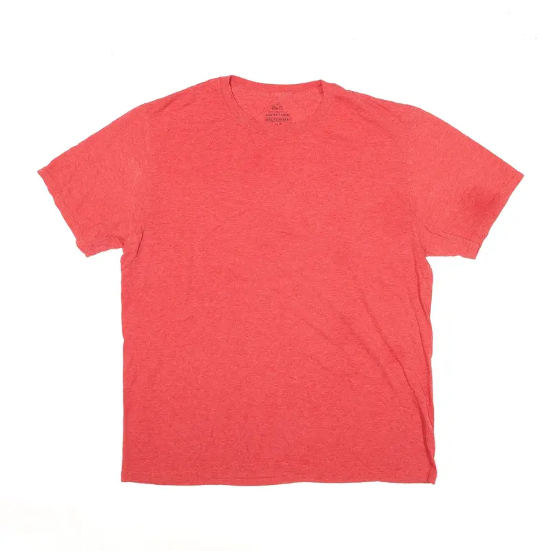 FRUIT OF THE LOOM T-Shirt Red Short Sleeve Mens L