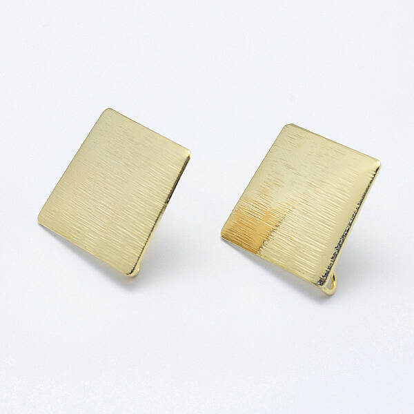 Brass Drawbench Stud Earring Findings
