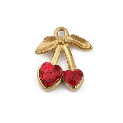 304 Stainless Steel Glass Charms