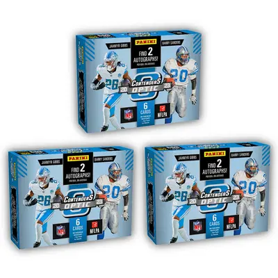 Pick Your Team 3 Box Panini Contenders Optic Football Hobby Box Break