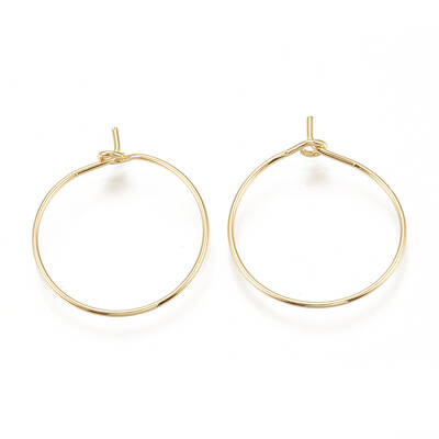 Brass Hoop Earrings Findings