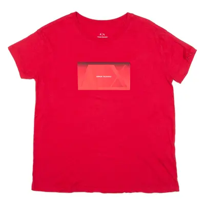 ARMANI EXCHANGE Womens T-Shirt Red M