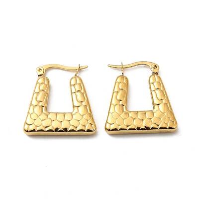 Ion Plating(IP) 304 Stainless Steel Hoop Earrings