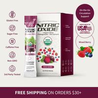 Snap Supplements - Nitric Oxide Organic Beet Root Powder - Circulation Superfood On-The-Go - Convenient Single Serve Stick Pa...