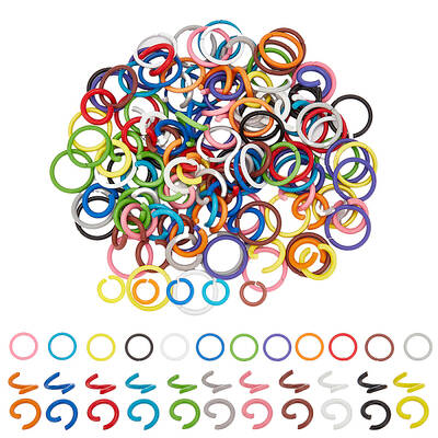 240Pcs 24 Colors Iron Jump Rings