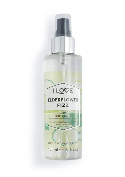 I Love, Signature Collection, Elderflower Sparkling Mist Spray, 150ml