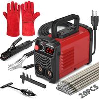 200Amp 20PCS Rods Stick Welder, Super MINI Portable Welding Machine, IGBT Inverter Welder Machine 110V with Hot Start Arc For...