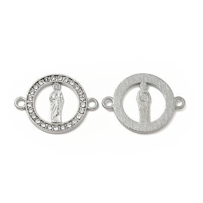 Alloy Connector Charms with Rhinestone