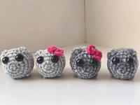 Handcrafted Sad Hamster Crochet with Music and Keychain - Cute Sad Hamster Keyring - Kawaii Sad Hamster Meme Plush Toy - Part...