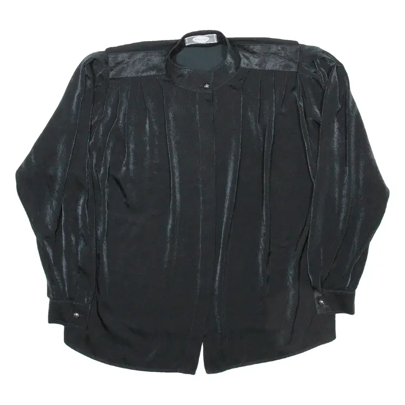 MARCEL LAEUFFER Womens Plain Shirt Black Long Sleeve L