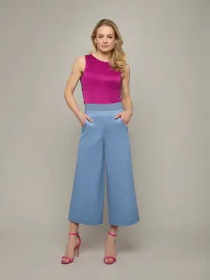 BATEAUX | A-Line Midi Culottes | Size: Pale Denim / XL