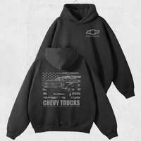 Chevy Trucks T-shirt - Classic American Truck Design for Country Fans, Gift For Men Top Casual