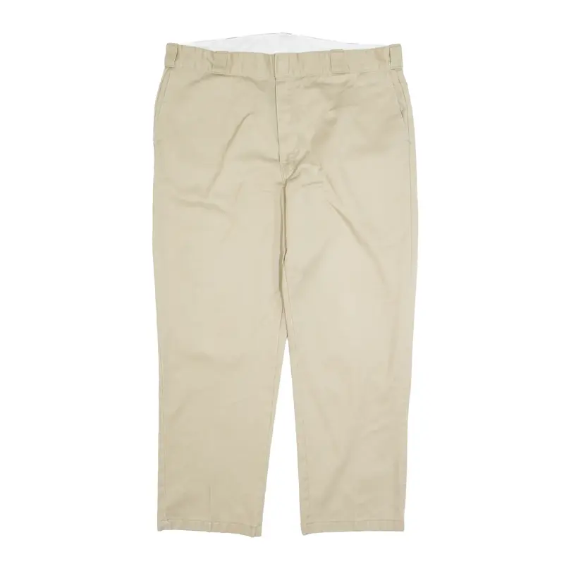 DICKIES 874 Utility Khaki Beige Regular Straight Trousers Mens W40 L30