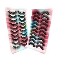 Thick and Soft False Eyelashes, 10 Pairs 3D Natural Curling Eye Makeup Strip Lashes, Volumized False Eyelashes for Women and ...