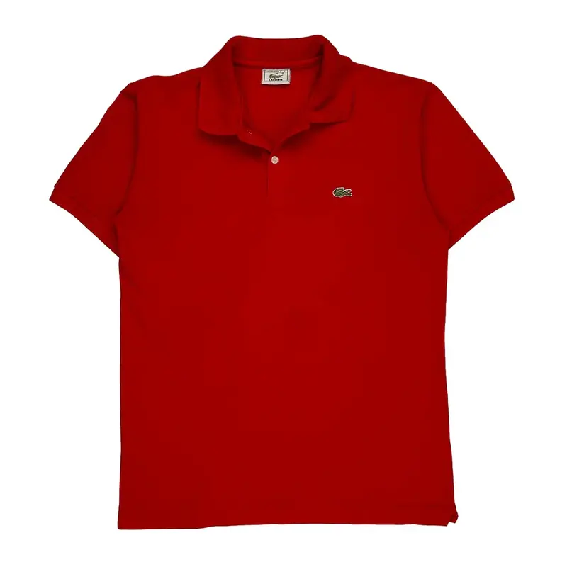 Lacoste Polo Shirt - Large Red Cotton | Size: large