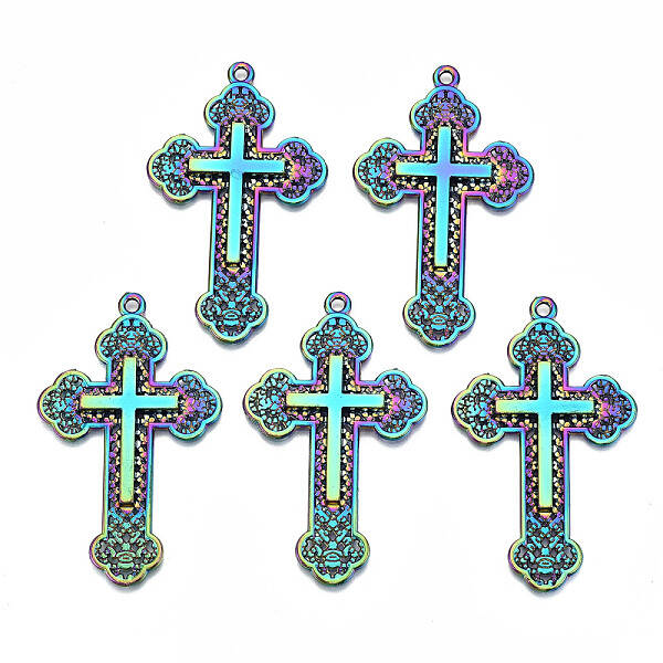 Rainbow Color Alloy Big Pendants