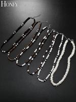 Summer 2024 Boho Ethnic Style Beaded Necklace for Men, Mexican Necklaces Vintage Summer Clean Girl Summer Jewelry, Male Acces...