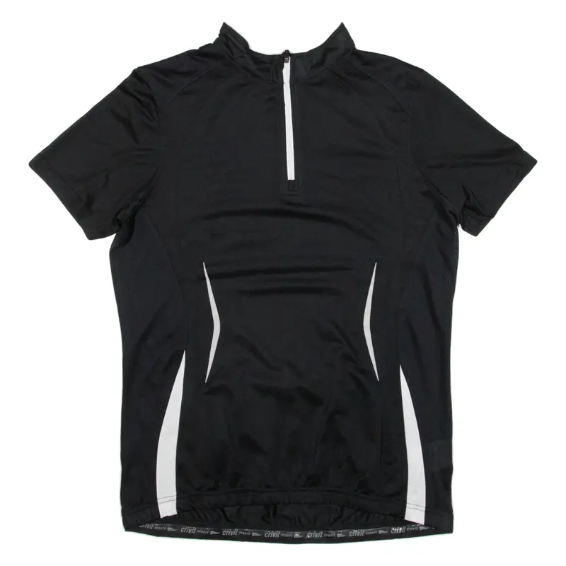 CRIVIT Cycling Girls Jersey Black 1/4 Zip M