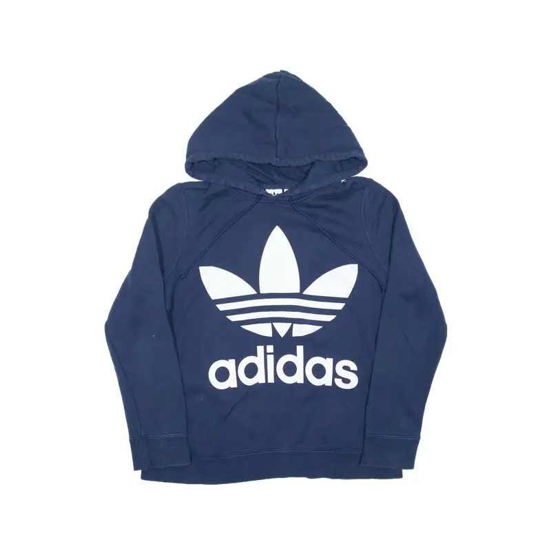 ADIDAS 2017 Hoodie Blue Pullover Womens UK 12