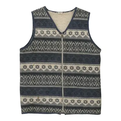 Unbranded Fleece Gilet - Small Grey Polyester Blend