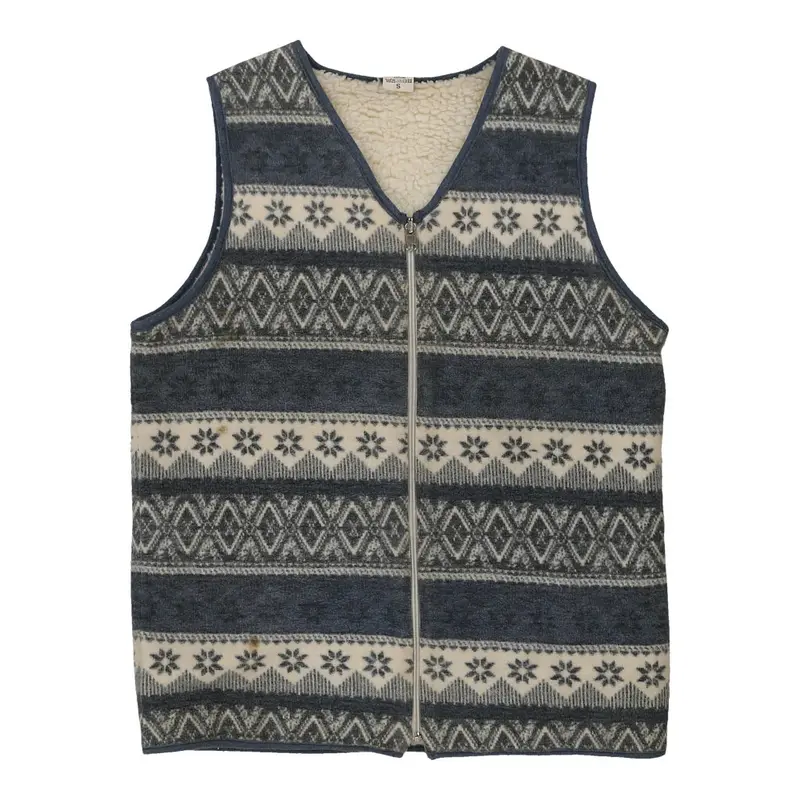 Unbranded Fleece Gilet - Small Grey Polyester Blend