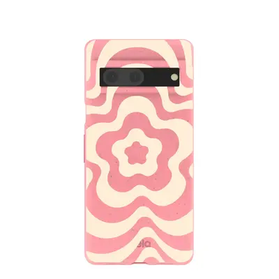 Bubblegum Pink Morning Flower Google Pixel 7 Case