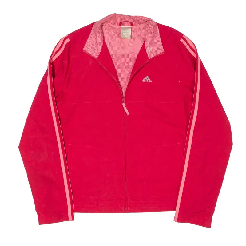 ADIDAS Windbreaker Jacket Pink Womens M